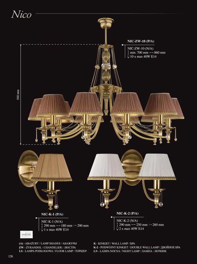 Candelabru 10 brate realizat manual Nico