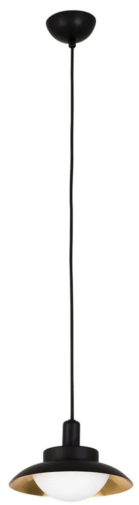 Pendul modern SIDE negru/cupru 62139