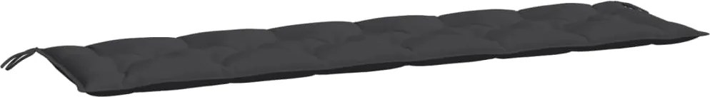 vidaXL Pernă bancă de grădină, negru, 200x50x7 cm, material oxford