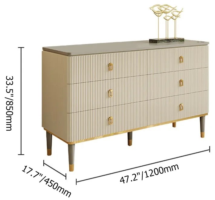 Comodă în dormitor bej în stil art nouveau DEPRIMO 15561 by Deprimo