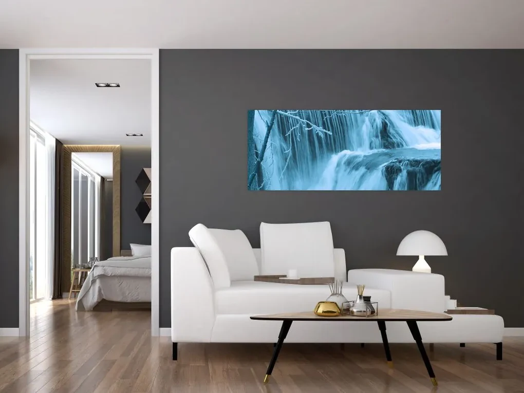 Tablou - cascadele închețate (120x50 cm)
