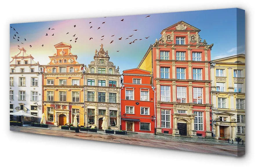 Tablouri canvas Gdańsk clădiri vechi oraș
