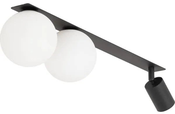 Spot încastrat VOX 2xG9/8W/230V + 1xGU10/10W negru