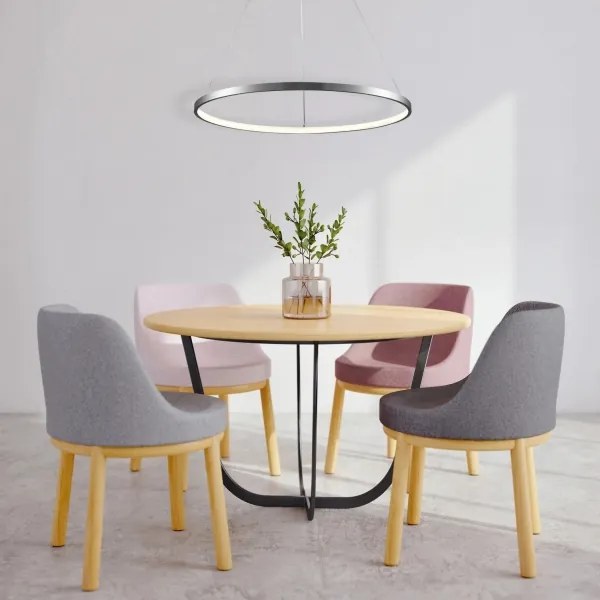 Lustră LED pe cablu LEA LED/20W/230V 4000K d. 50 cm crom mat