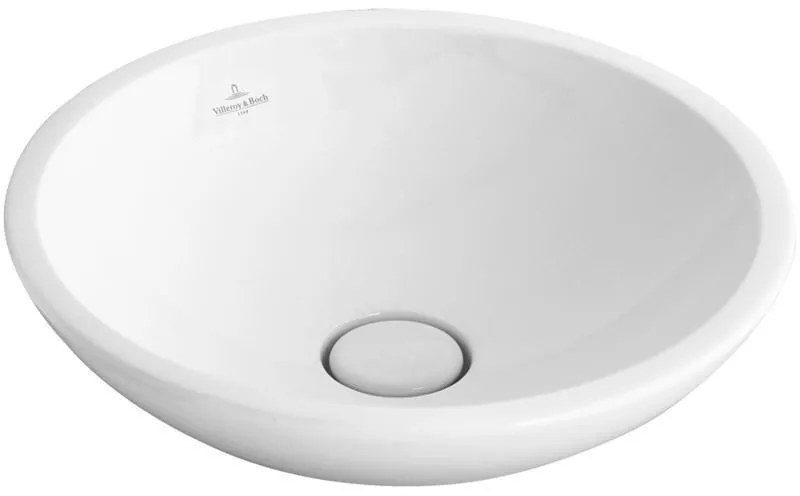 Lavoar pe blat, Villeroy & Boch, Loop & Friends, rotund, 43 cm, alb alpin