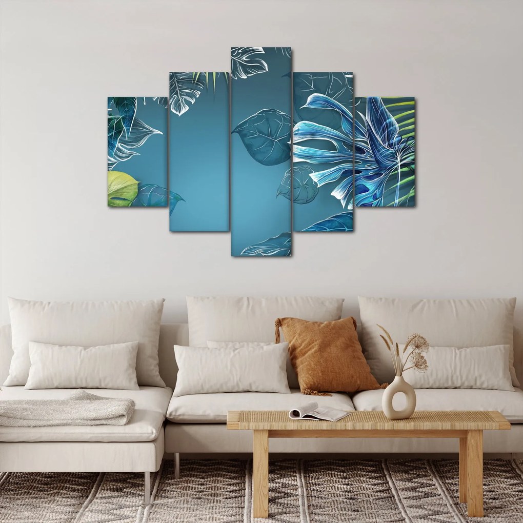Tablou - Frunzele plantelor tropicale (150x105 cm)