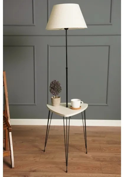 Lampadar cu masă 1xE27/40W/230V negru/crem