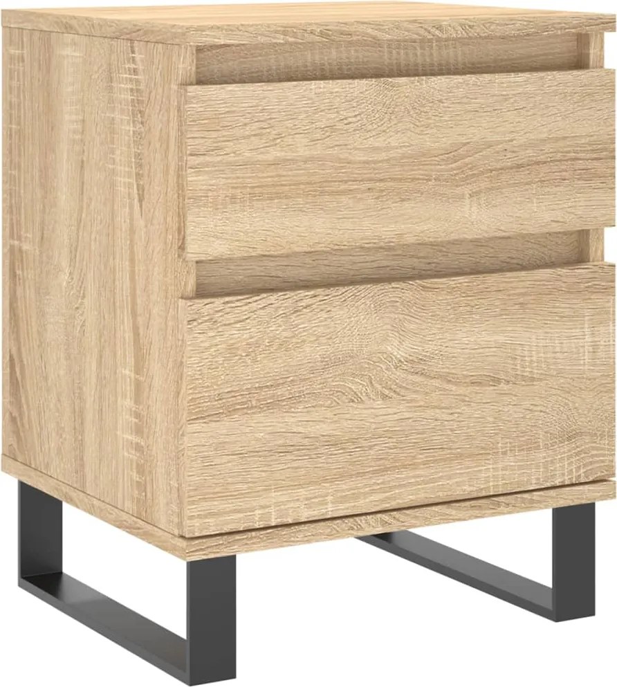 vidaXL Noptieră, stejar sonoma, 40x35x50 cm, lemn compozit