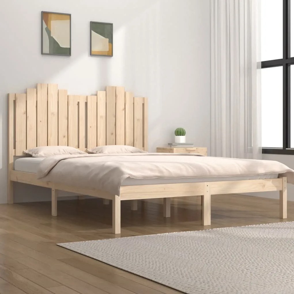 3103773 vidaXL Cadru de pat, 120x200 cm, lemn masiv de pin