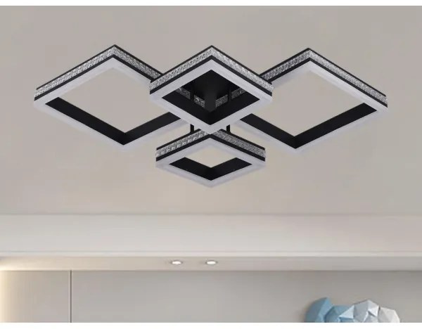 Plafonieră LED aplicată dimabilă 175W, 230V, 3000–6500K, cu telecomandă