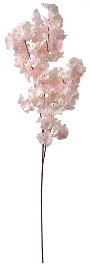 Floare artificiala de piersic roz 24/8/100 cm