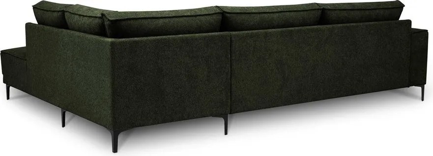 Colțar verde cu tapițerie din chenille (cu colț pe partea dreaptă/în formă de ”L”) Copenhagen – Scandic