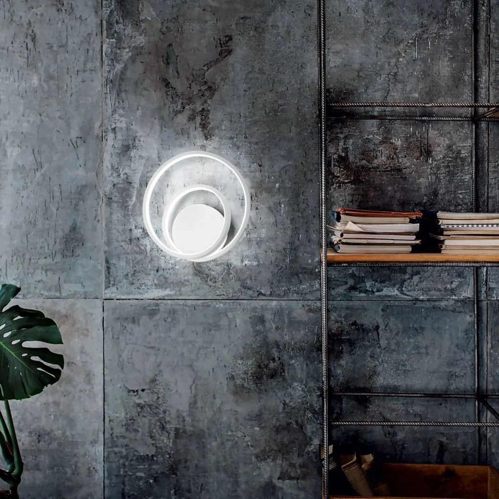 Aplica LED design circular Oz ap on-off 2700k alba