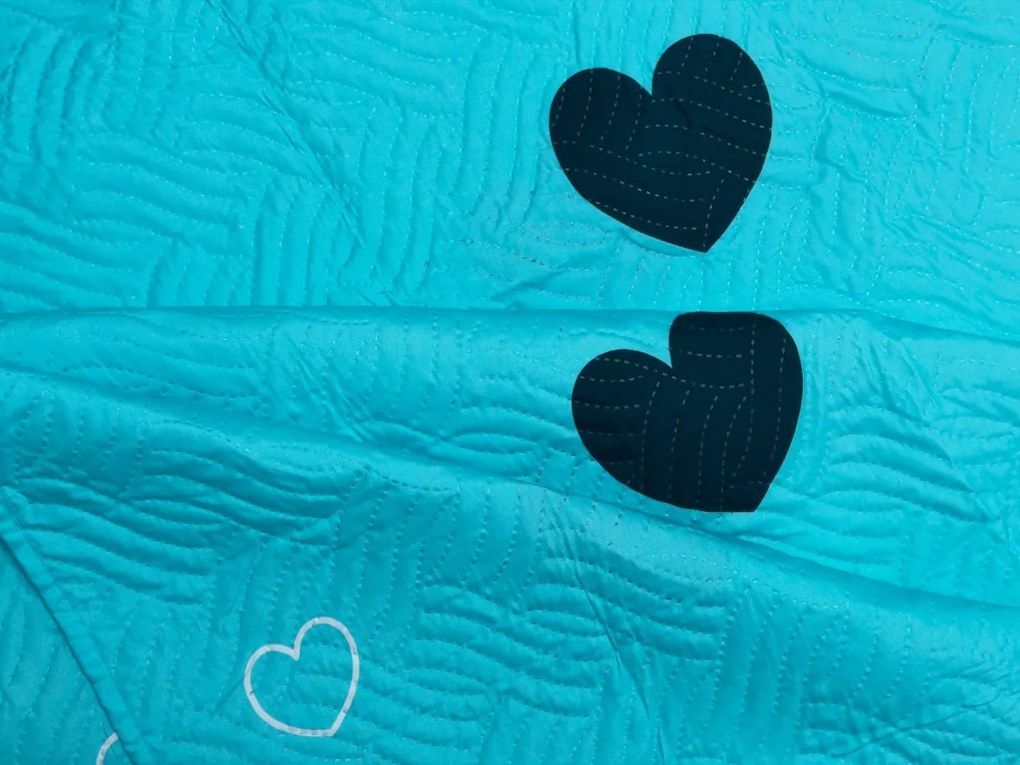 Cuvertura de pat CORAZON BLEND, albastru Dimensiune: 170 x 210 cm