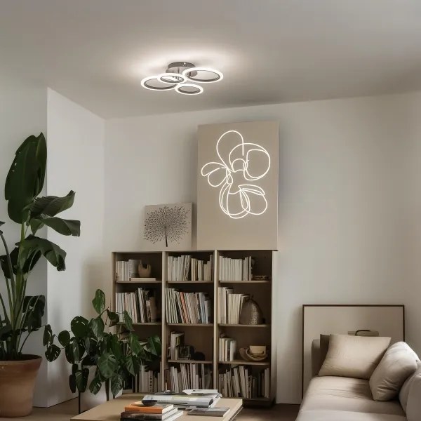 Lustră LED dimabilă aplicată Brilagi ORBITS LED/50W/230V 3000-6500K + telecomandă