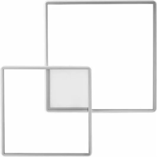 Ondaluce - Plafonieră LED dimabilă DOWEL LED/60W/230V 75x75 cm argintie