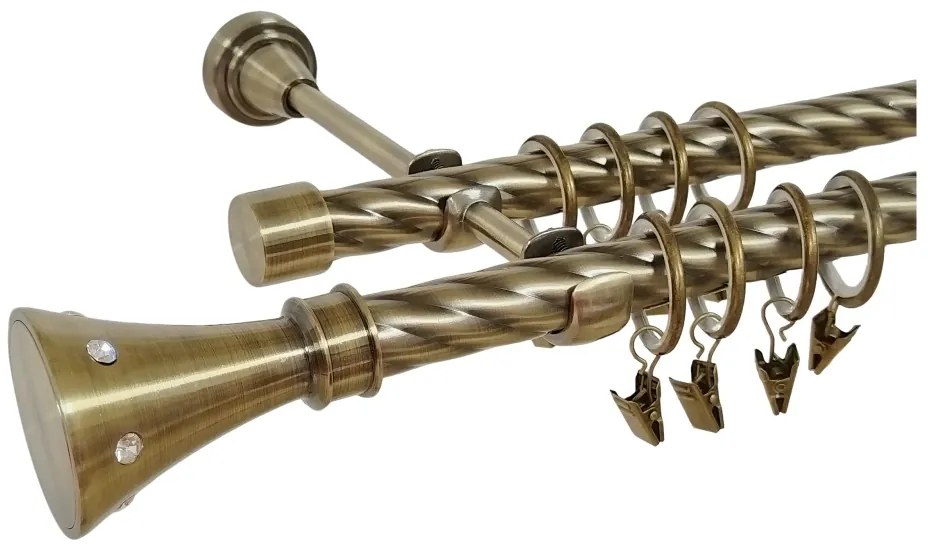 Galerie CARTER dubla twist - 19/19 - aur antic (Alege marime: 120 cm)