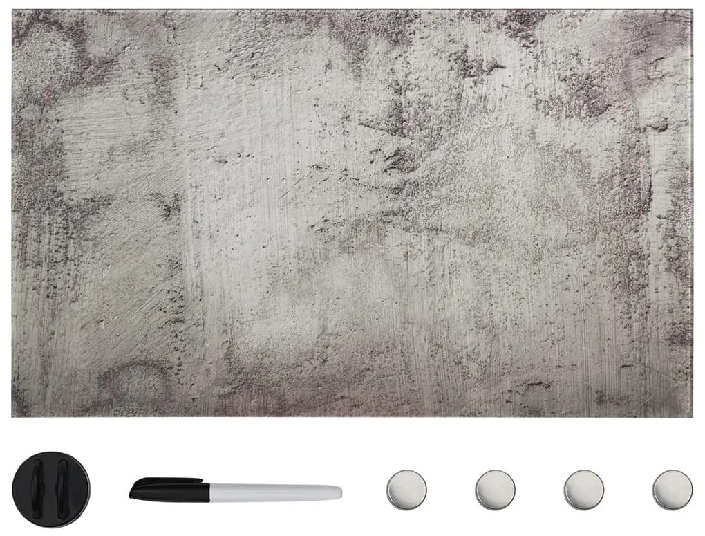 vidaXL Tablă magnetică de perete, 100x60 cm, sticlă