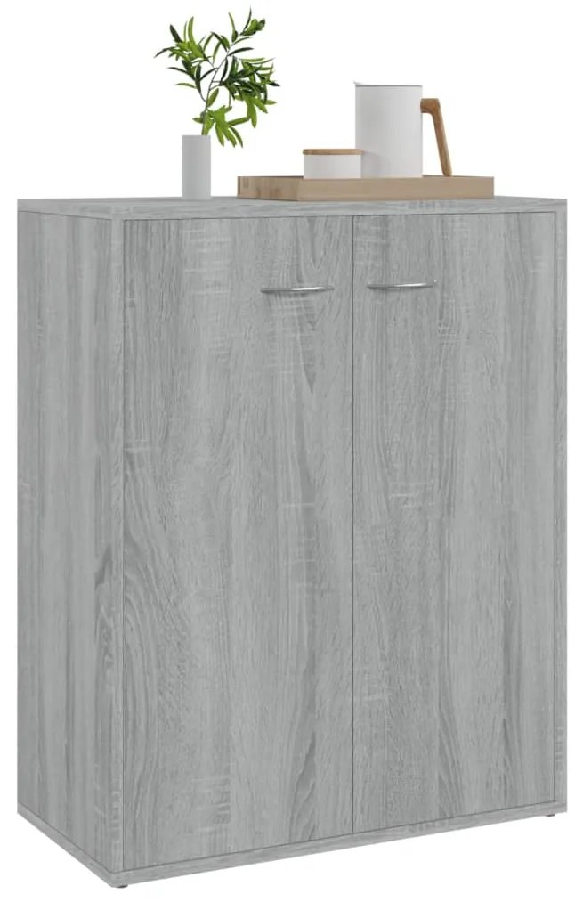 Servanta, gri sonoma, 60x30x75 cm, lemn compozit 1, sonoma gri