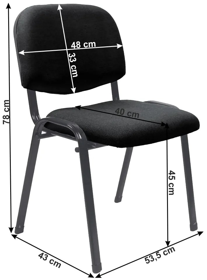 Scaun birou Beys 2 NEW (negru). 1028810