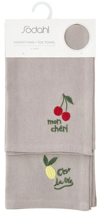 Prosoape de vase 2 buc. din bumbac 50x70 cm Bistro – Södahl