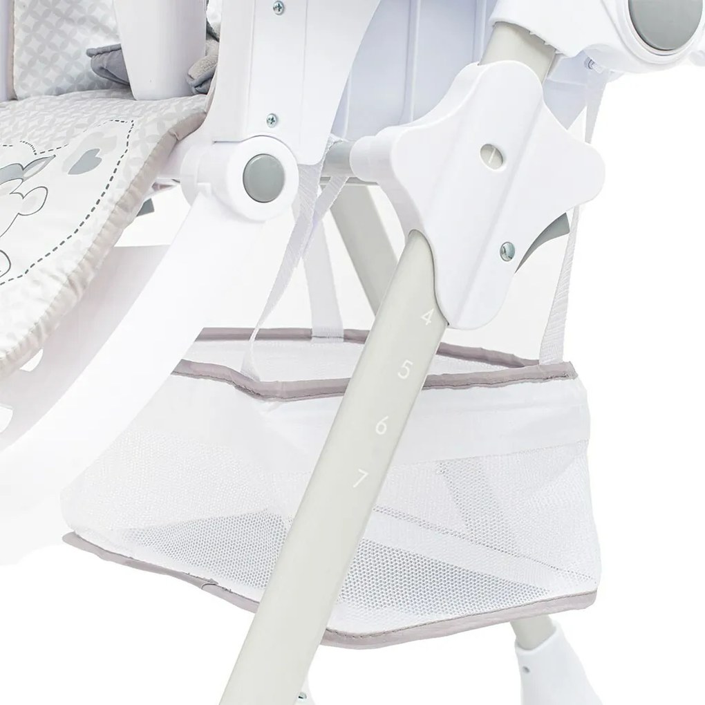Scaun înalt pentru copii Baby Mix Infant, gri