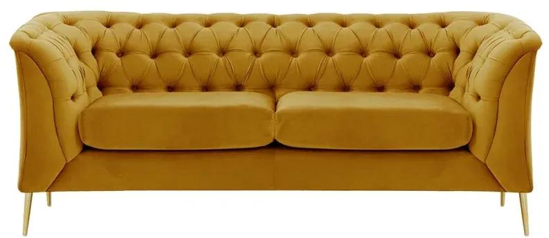 Canapea cu 2-locuri de lux auriu NIKOL 2 ML