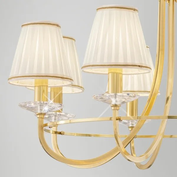 Kolarz 330.85.8C - Candelabru cristal IMPERIAL 5xE14/60W/230V auriu