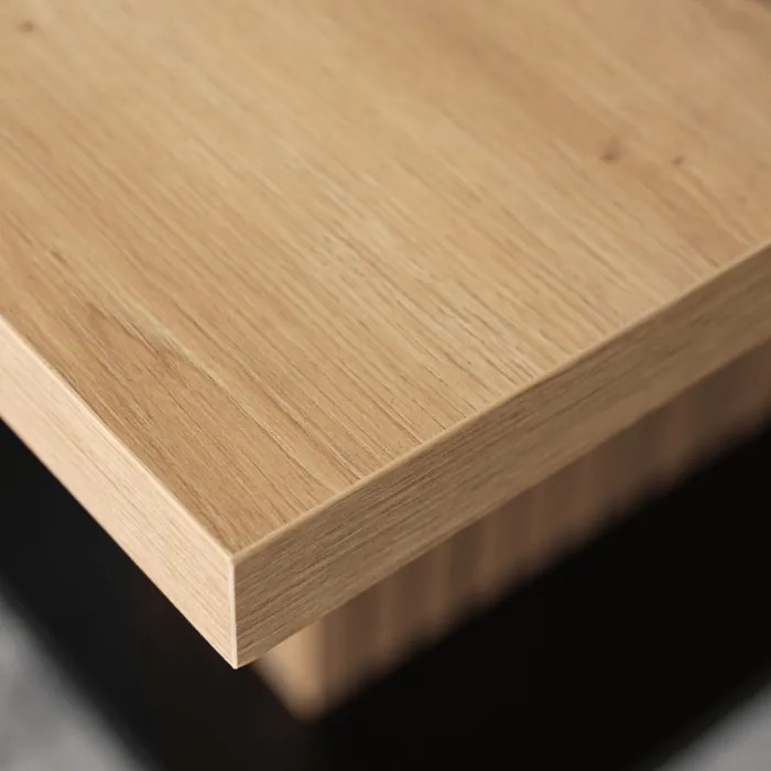 JAKS Masă extensibilă 130 - 180 cm stejar artisan negru Giant