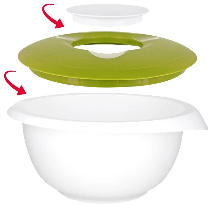 Recipient pentru aluat Westmark 3,5 l, cu capac, verde