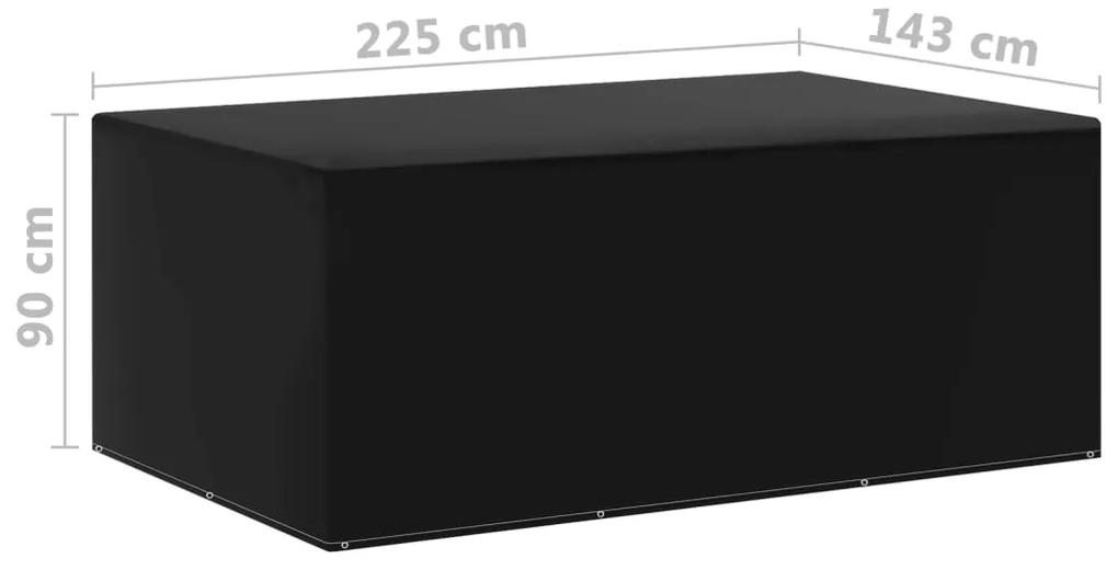 Huse mobilier gradina, 2 buc., 225x143x90 cm, 7 ocheti 2, 225 x 143 x 90 cm