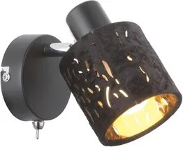 Aplica tip spot 1xE14 negru Troy Globo Lighting 54121-1