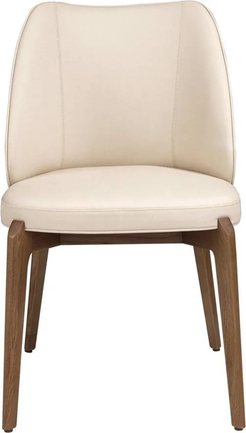 Scaun Lux tapitat cu piele sintetica Cream