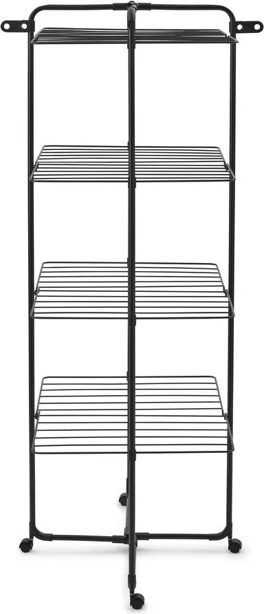 Uscător de rufe negru mat 30 m HangOn Tower – Brabantia