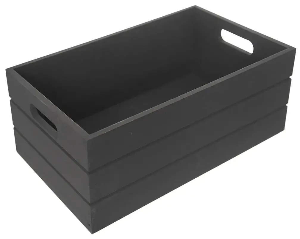 Cutie din lemn Orion, antracit, 26 x 16 x 11cm, S