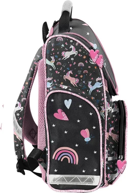 Set școlar pentru fete PASO UNICORN - set școlar din 5 piese cu geantă și accesorii