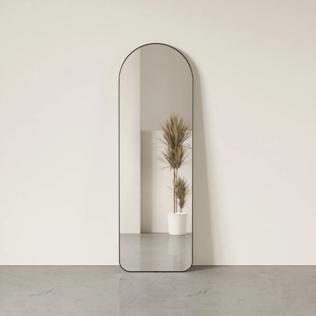 Oglindă HUB ovală 51x157,5 cm argint
