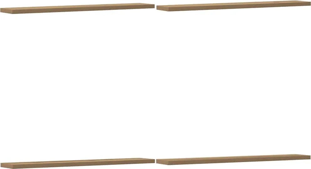 vidaXL Plăci bibliotecă, 4 buc., stejar artizanal, 60x10x1,5 cm, lemn