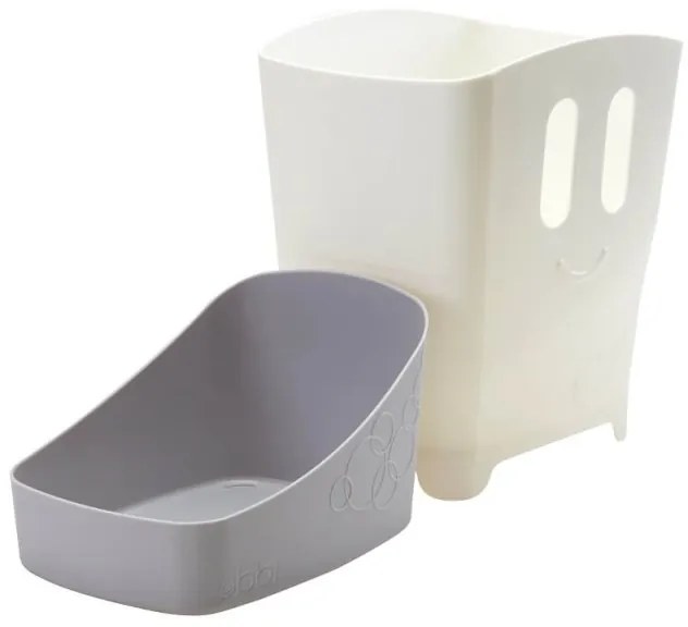 Cos depozitare jucarii de baie gri - Ubbi