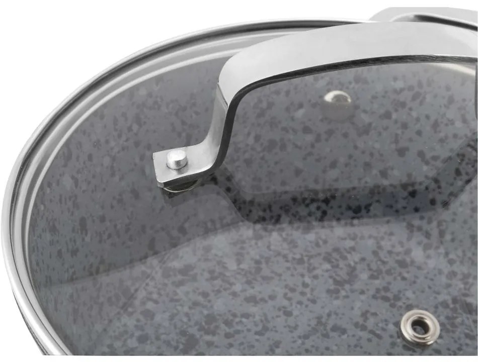 Lamart LT1254 cratiță cu capac Granit, diametru 24cm
