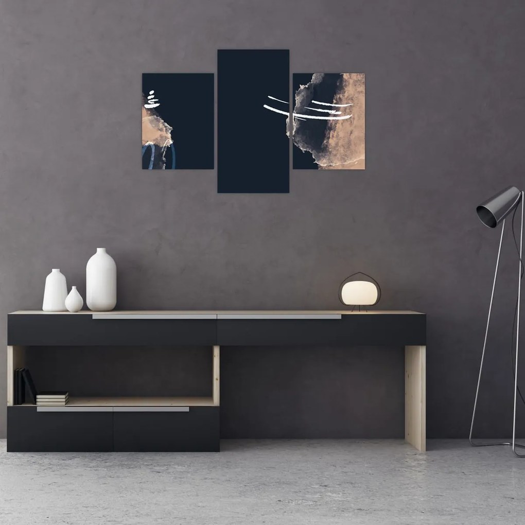 Tablou - Abstracție albastru închis (90x60 cm)