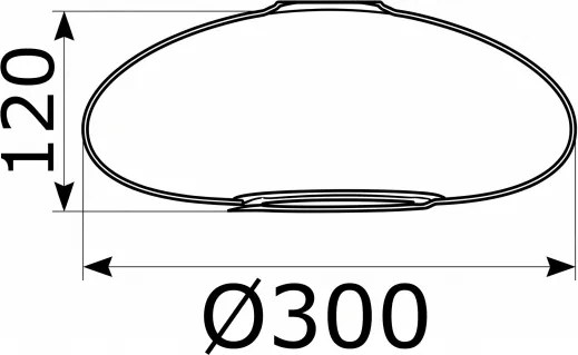 Argon - Sticlă de rezervă pentru lustrul SAGUNTO E27 Ø 30 cm
