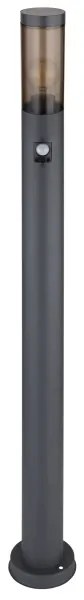 Lampă de exterior cu senzor Globo 3159SAS BOSTON 1xE27/15W/230V IP44 110 cm negru