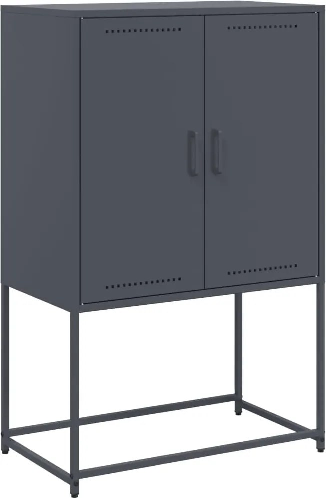 vidaXL Dulap înalt, antracit, 68,5x38,5x107 cm, oțel