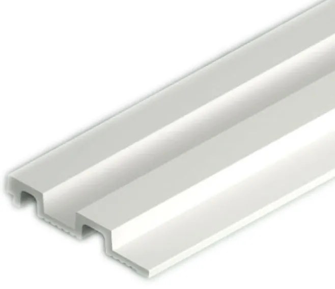 Panou riflaj decorativ 3D din polimer rigid, model Steps - 12x2.1x250 cm