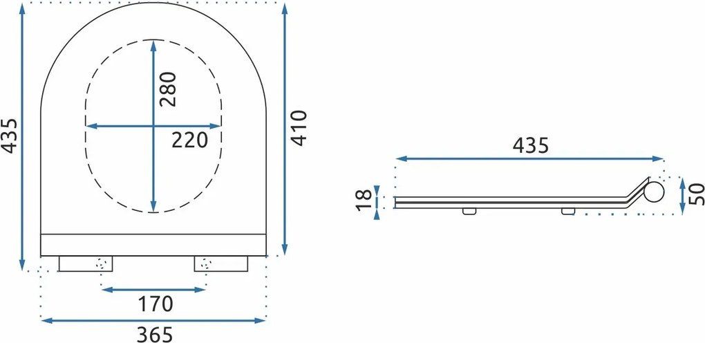 capac CARLO GRANIT SHINY DUROPLAST SLIM