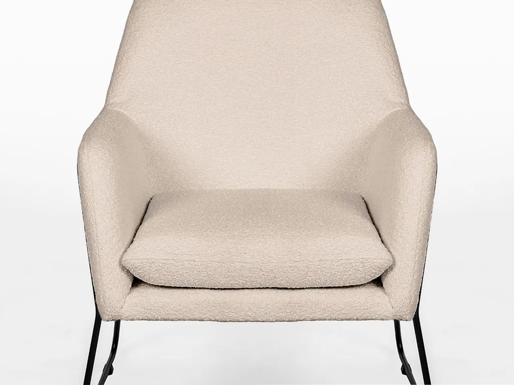 Fotoliu design crem MILAN