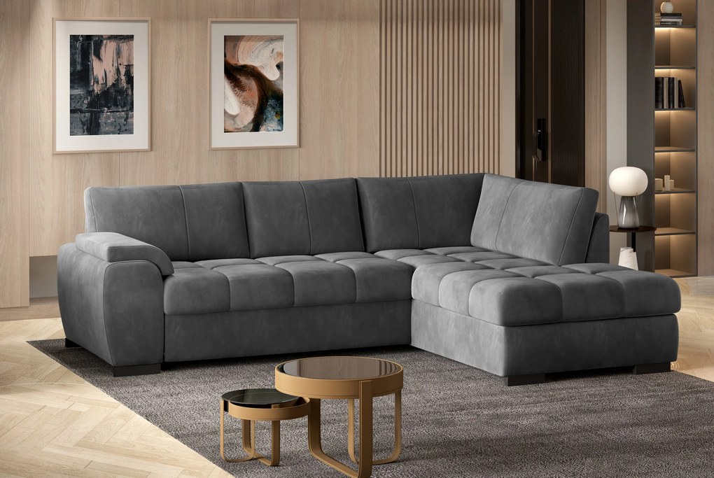 Coltar living extensibil Tokio pe dreapta – L245 x l172 x h75/87 cm