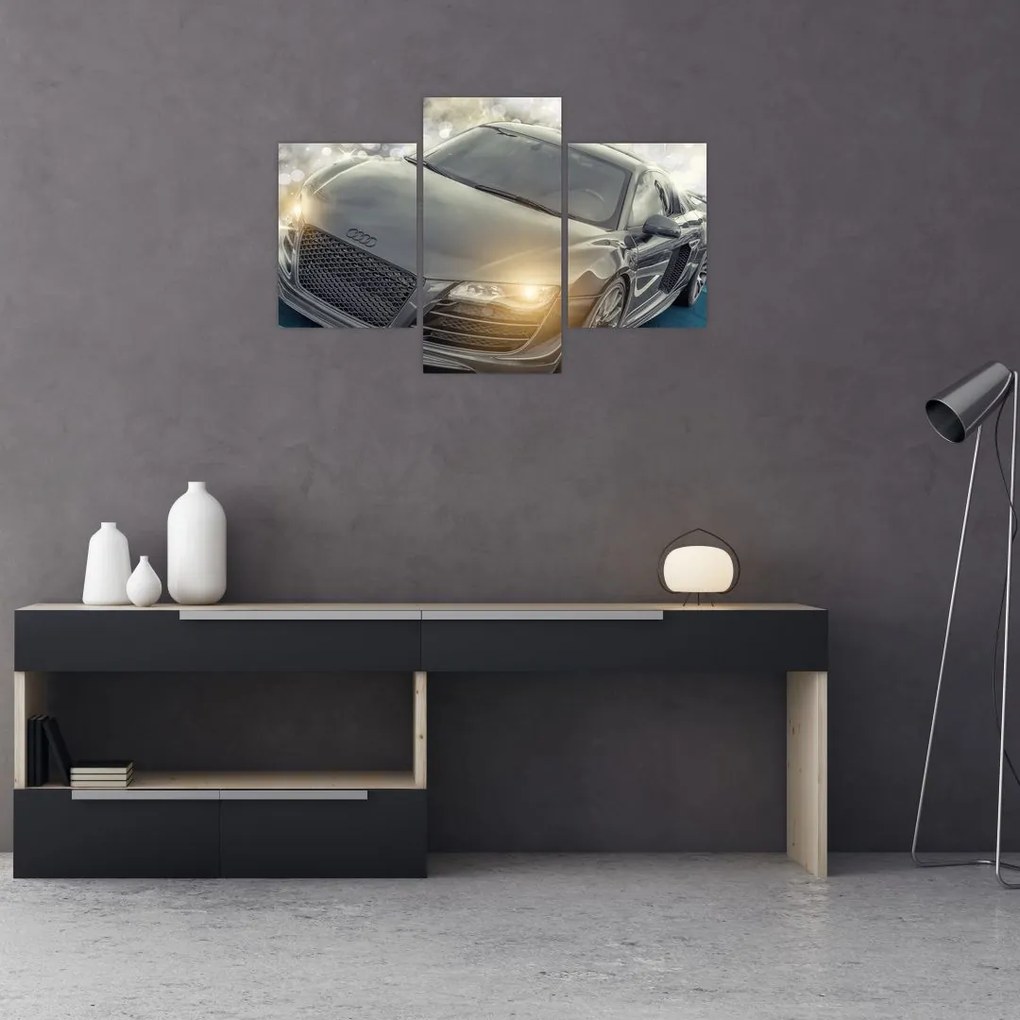 Tablou cu Audi - gri (90x60 cm)