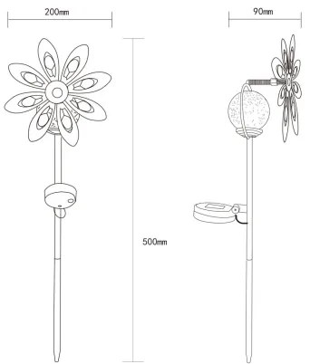 Corp de iluminat LED solar Globo 36576S LED/0,02W/3V IP44